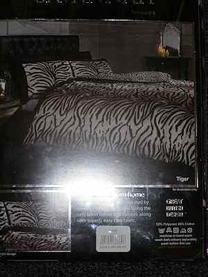 tiger print duvet set
