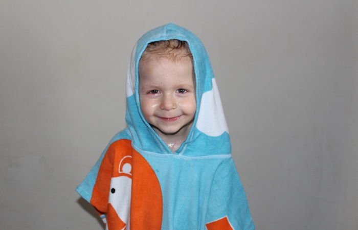 Noah's Ark Hooded Towel Poncho Zander hood