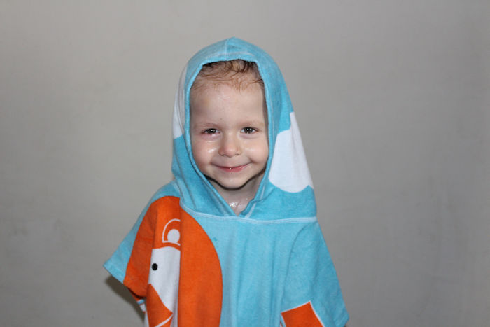 Noah's Ark Hooded Towel Poncho Zander hood