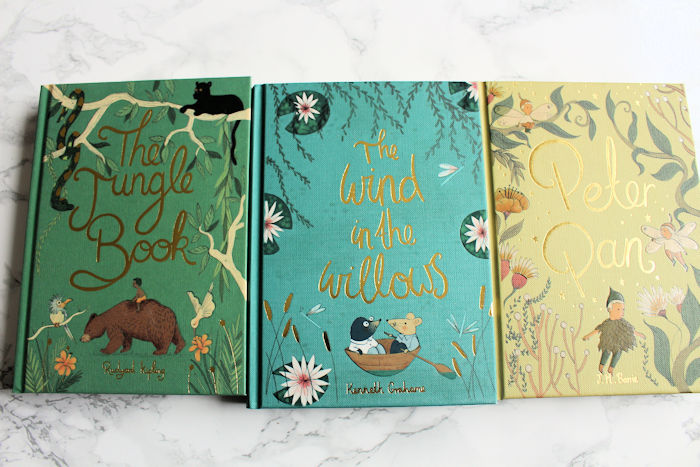 Collectors Editions The Wind in the Willows, Peter Pan, The Jungle Book Front Covers