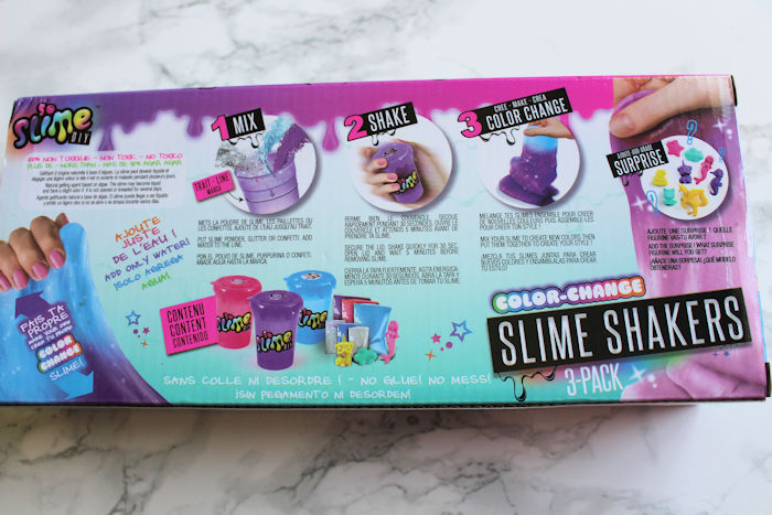 So Slime Color-Changing Slime Shaker Back of Box