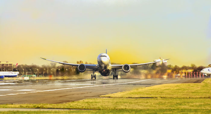Aeroplane summer holiday