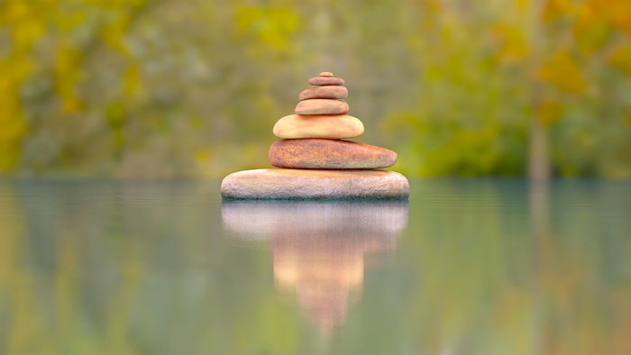 Stones stacked