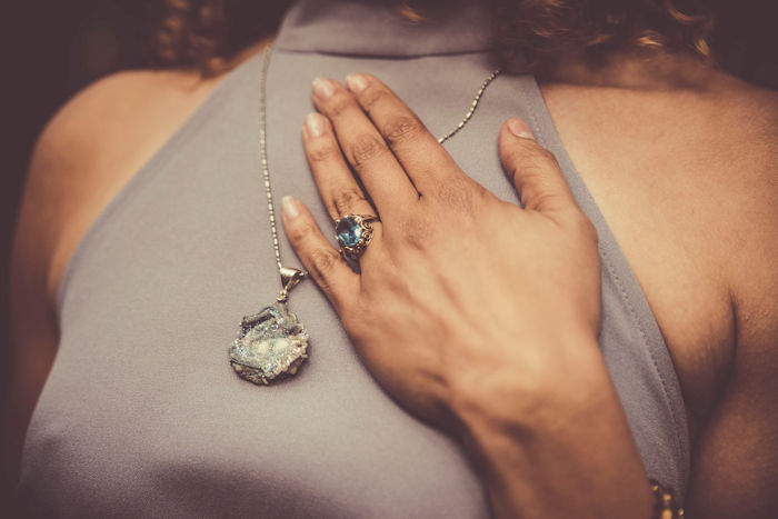 fashion jewellery necklace and ring