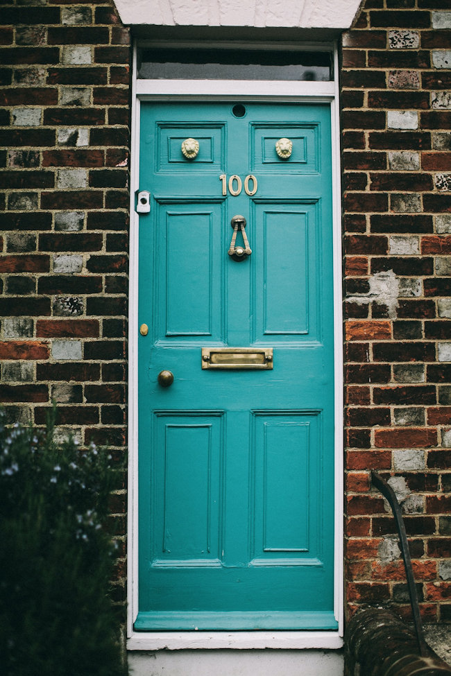 Front Door Teal Kerb Appeal