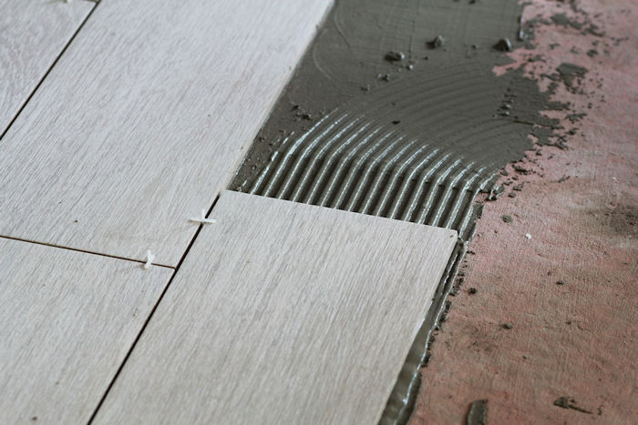 floor being made