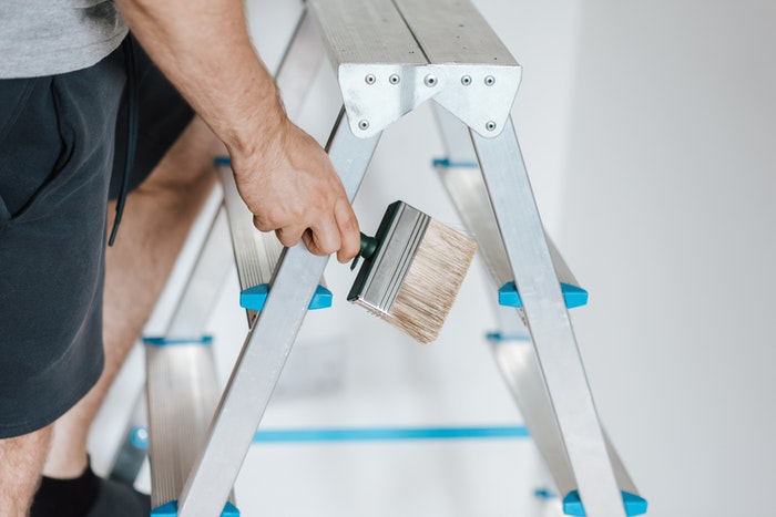 home renovation ideas decoration, brush, step ladder