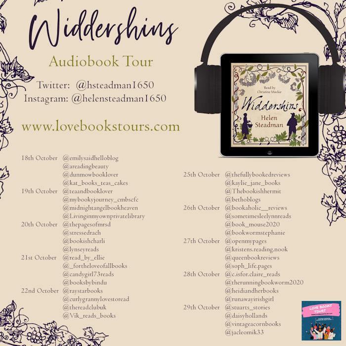 Widdershins by Helen Steadman tour schedule