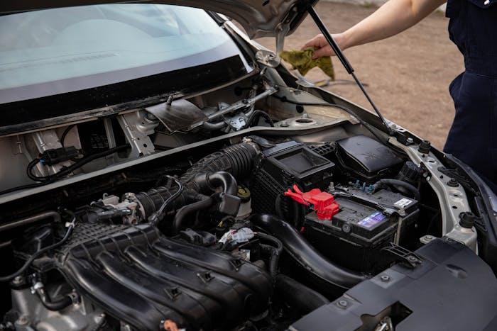 under bonnet of car trickle charger