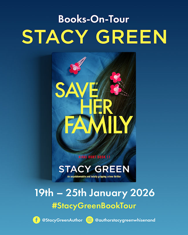 Save Her Family Stacy Green Books on Tour Poster
